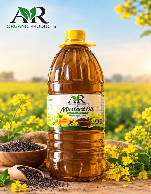 3-Liter Mustard Oil - 100% Pure & Unrefined | AR Organic Products