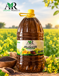 5-Liter Mustard Oil - 100% Pure & Unrefined | AR Organic Products