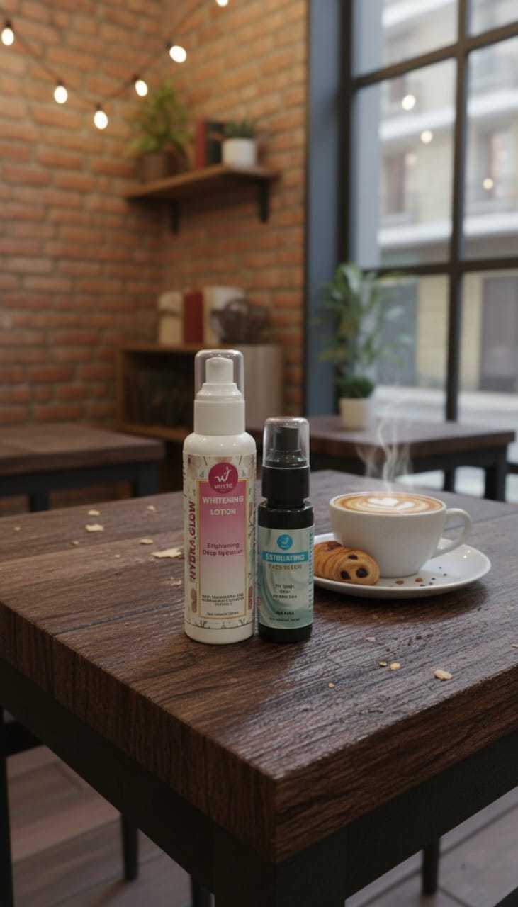 Exfoliating Face Wash + Whitening Lotion Bundle